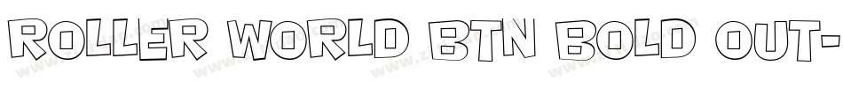 Roller World BTN Bold Out字体转换